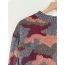 360 Cashmere  Camo Print Pullover Crewneck Pullover Sweater. XS Photo 7