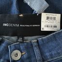 INC  SZ 0/25 Sculpting Fit Bermuda Jean Shorts Zip-Fly Whiskered Stretch No-Gap Photo 6