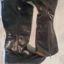 Frye LADIES  MELISSA BUTTON BLACK LEATHER TALL RIDING BOOTS. S40 Photo 0