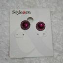 Style & Co NWT!!! . Pink & Pewter Circle Earrings Photo 0