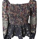 Angie  Square Neck Boho Peasant Blouse Photo 7