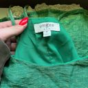 Umgee  green tank top with lace detail size medium Photo 3