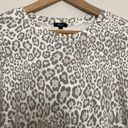 Rails  Alice Mixed Grey Cheetah Sweatshirt Long Sleeve Size Large Photo 4