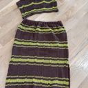 Free People FP beach Donni sweater set midi skirt green brown size medium NWOT Photo 13