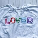 Betsey Johnson  LOVED Threaded Embroidery Sweatshirt Photo 2