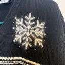 North Crest Holiday Lodge by  Snowflake Button Down Ugly Christmas Sweater Photo 2