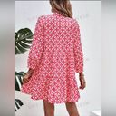 SheIn floral print tie neck smock dress size small NWOT Photo 1