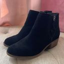 Kensie Black Suede Block Heel Booties Photo 0