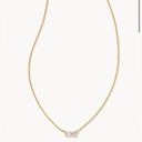 Kendra Scott Juliette Gold Pendant necklace in White Crystal Photo 6