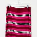 Anthropologie [] Dolan Pink Striped Dora Pleated Midi Sweater Skirt Size Large L Photo 7