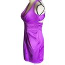 Bisou Bisou Stunning purple satin like semi formal dress Photo 8