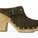 Veronica Beard  Pine Green Dacey Wooden Clogs Photo 0