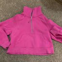 Lululemon Sonic Pink Scuba Half zip Photo 0