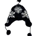 Women's Dale of Norway black white snowflake wool winter hat Photo 5