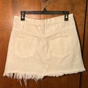 Free People  Women's Sidecar Mini Cotton Skirt In White Clay. Size 28 Photo 5