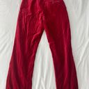 Ralph Lauren Lauren  Red Velvet Pants Photo 3