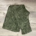 Three Dots Green Geometric Print Elastic Waist Women's Pull on Pants Size Medium Photo 6