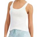 Jenni Intimates Basic Solid Ribbed Tank Top Bright White — MEDIUM NWT MACY’s Photo 2