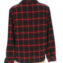 Christopher & Banks Vintage 90’s  Black Red Plaid Glitter Blazer Jacket Size M Photo 5