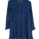 Dress Forum Women’s  blue long sleeve floral button front swing dress Photo 0