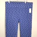 Lane Bryant NWT LIVI  Women’s Blue Seamless Stretch Athletic 7/8 Leggings Photo 1