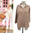 Tuckernuck  Clayton Knit Linen Polo Sweater Tencel Linen Tan Beige Size XS/S Photo 13