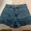 Mango Medium Wash Denim Shorts Photo 0