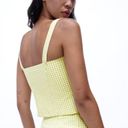 ZARA Lime green and white gingham sleeveless corset top never worn Photo 1