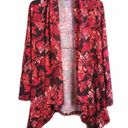 Liz Lange 2 PCS Blazer and Tank Top Medium Open Cardigan Ikat Print Lagenlook Photo 1