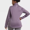 All In Motion  Jacket Sweatshirt XS Womens Purple Zip Up Athletic Long Sleeve NWT Photo 2