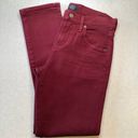 Citizens of Humanity  Jeans 25 Elsa Mid Rise Slim Crop Carmine Red Photo 5