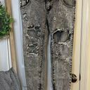 One Teaspoon  Gray Acid Melrose Trashed Freebirds In 27” Boyfriend Cut Jeans Photo 0