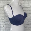 Nautica intimates women 36B brand new padded adjustable removable strap bra navy blue Photo 2