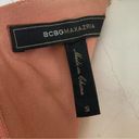 BCBG MAxAzria Peplum top shell pink faux suede dusty rose small Photo 7