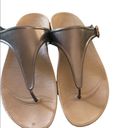 FitFlop  Super Jelly Thong Wedge Sandals US 9 Brown Bronze Wedge Comfy Casual Photo 2