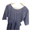 Xhilaration  Women's M Heart Printed 1/2 Sleeve Pocketed Dress Navy Blue Pockets Photo 1