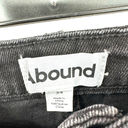 Abound  size‎ 34 black denim jean shorts raw hem high rise fit Photo 2