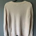 Orvis Cream Fuzzy Knit Sweater Photo 2