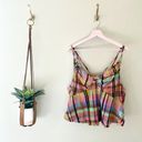 We The Free NWT  Plaid Cotton Crop Top in Size M OB1495147 Photo 2