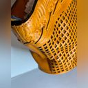 Patricia Nash Perforated Leather Trope Dome Tote Sun Yellow casual classic chic Photo 7