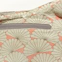 KAVU  Tan Coral Floral Canvas Crossbody Big Pocket Bag Purse Carry Photo 1