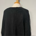 The Comfy H One Black Knit Oversized Vneck Pullover Sweater Size L Cozy Photo 4