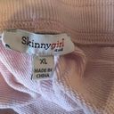 Skinny Girl  Jeans Brand Pink Sweat Pants Gold Metallic XL New Photo 3