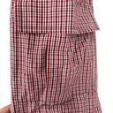 The Ragged Priest  Chain Drawstring Plaid Cargo Pants Red Size Small Photo 1