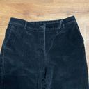 L.L.Bean  Classic Fit Womens Black Corduroy Slacks Size 14P Cropped Pants 500953 Photo 2