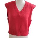 Jessica Simpson  Sweater Vest Womens M Red Sweater Vest New Photo 0