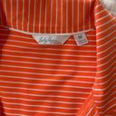 Lady Hagen  Orange Striped Sleeveless Golf Polo Size M Photo 2