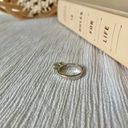 American Vintage Vintage Silver Three Stone Promise Ring “Sonnet” Round Engagement Classic Femme Jewelry Photo 6