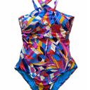 Trina Turk  Rio Rev‎ Reversible One Piece Swimsuit Multicolored Size 14 New $162 Photo 5