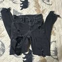 American Eagle Outfitters Black Jean Skinnies Photo 0